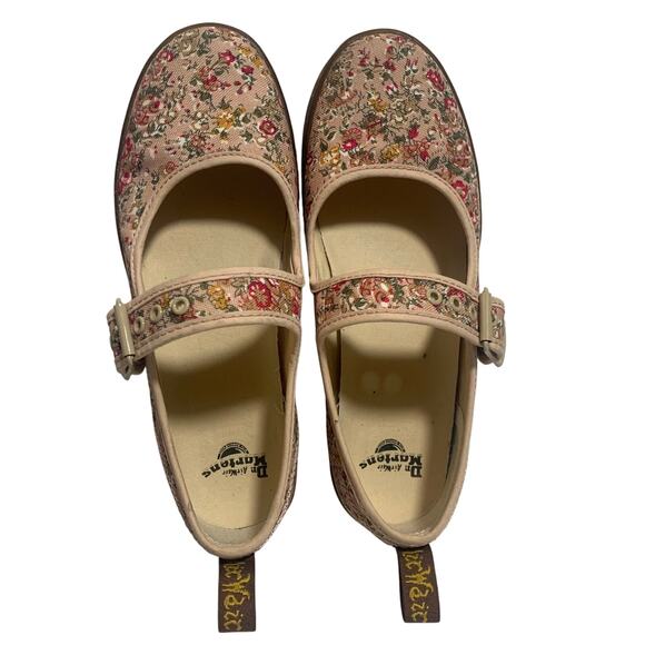 DR. MARTENS Floral Carnaby Pink Rose Meadow Mary Jane Shoe | 7 - Picture 3 of 7